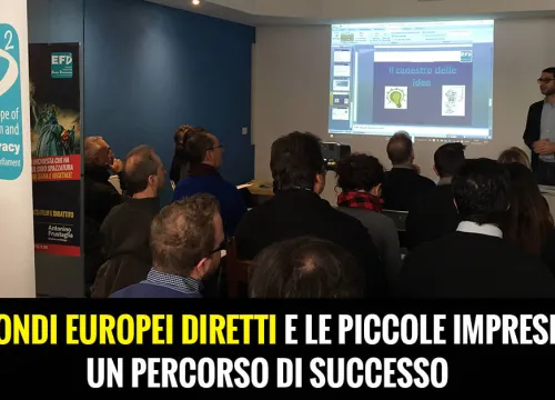 un momento dell'incontro sui Fondi europei