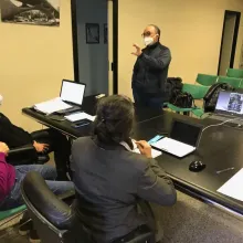 Foto tavolo di lavoro