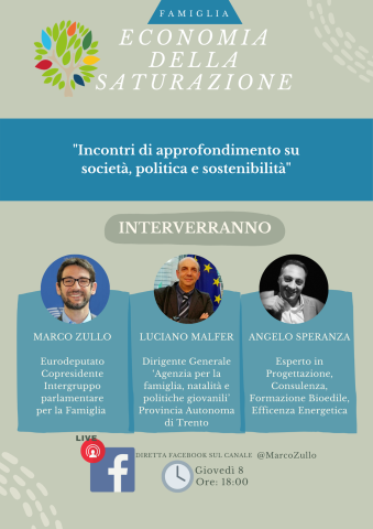 Locandina Economia della Saturazione con Luciano Malfer